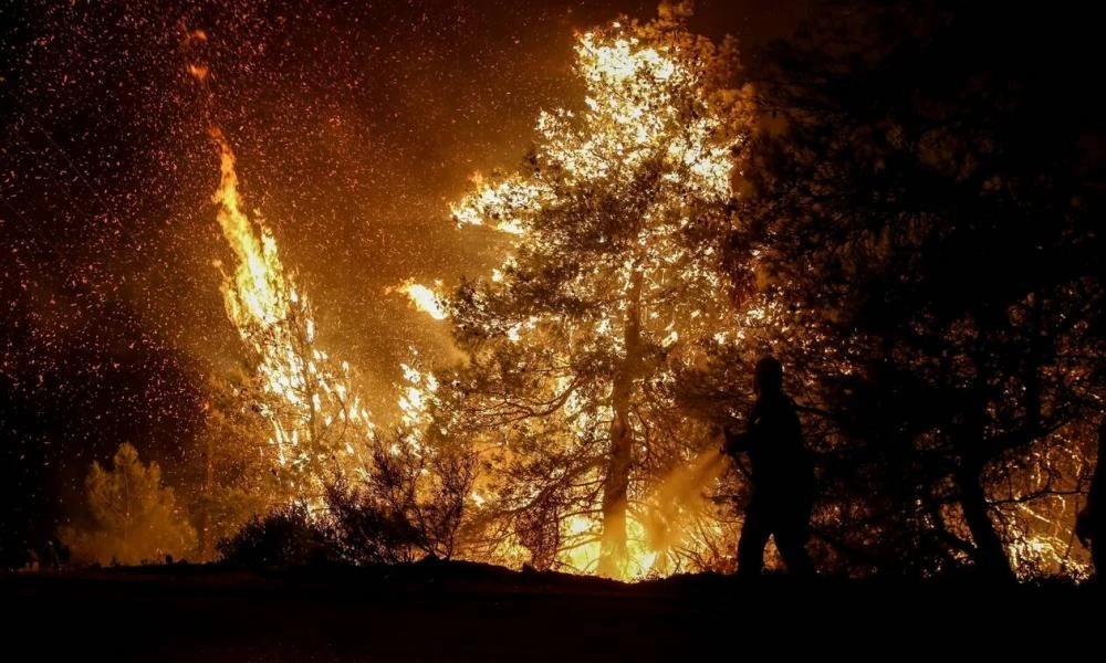 Ανεξέλεγκτη η φωτιά στον Έβρο- Μήνυμα 112 για εκκένωση της περιοχής Λευκίμη